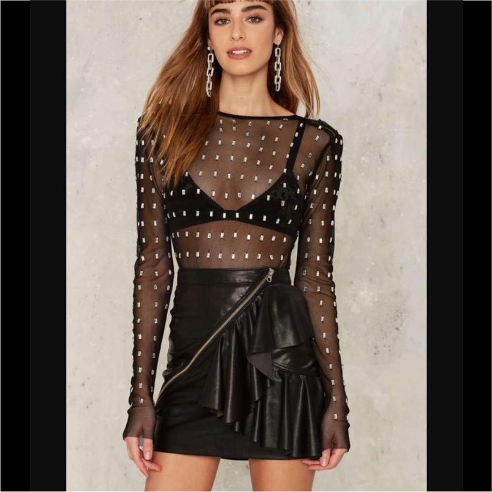 Le Chat Noir Mesh Bodysuit